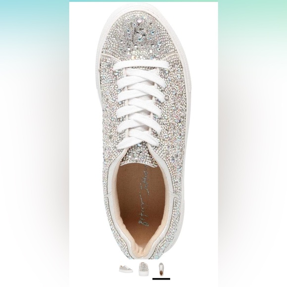 Betsey Johnson Rhinestone Women's Sidny Sneaker size 8.5 - Picture 4 of 10